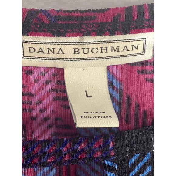 Dana Buchman Asymetrical Multi Pattern Tunic Size Large - Picture 3 of 6